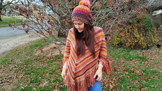 Easy Crochet Poncho | Crochet Beginner Poncho | Poncho Hat | Bagoday crochet Tutorial Poncho