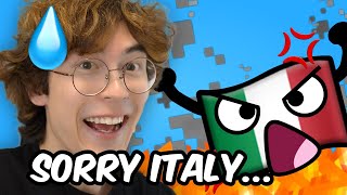Sorry Italy... Can we be friends now... 🇮🇹😭