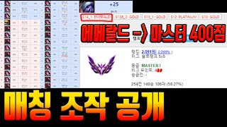 [롤] 매칭조작 증거와 원리를 100% 이해한 유저