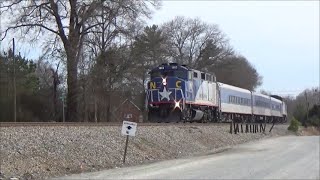 Amtrak Piedmont 76 in Concord, NC (2/2/22)