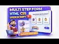 Multi Step Form Using HTML CSS JavaScript | Responsive Wizard Form