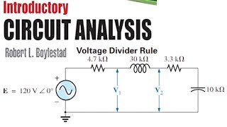 Voltage Divider Rule in Series AC Circuits || Solution of Problem 16b, Introductory Circuit Analysis