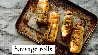 Sausage puff pastry rolls| easy appetizer | easy lunch box idea