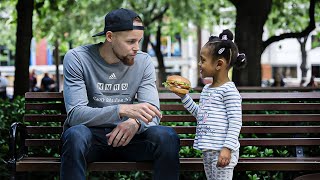 Little Girl Gives A Sandwich To Steph Curry, 7 Days Later Something Amazing Happens