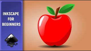 Draw Apple. Tutorial for beginners in Inkscape 1.0: