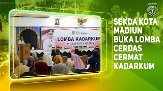 Dorong Budaya Sadar Hukum, Sekda Kota Madiun Buka Lomba Cerdas Cermat Kadarkum