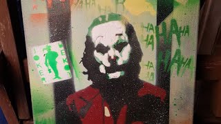 The Joker Street Art Stencil