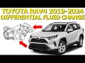 How to Service and Change Rear Differential Fluid on Toyota Rav4 2019 2020 2021 2022 2023 2024