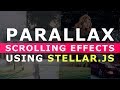 Parallax Scrolling Effects Using Strellar.js - Simpe jQuery Parallax Background Effects - Tutorial