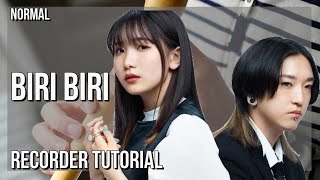 SUPER EASY: How to play Biri Biri  by Yoasobi on Recorder (Tutorial)