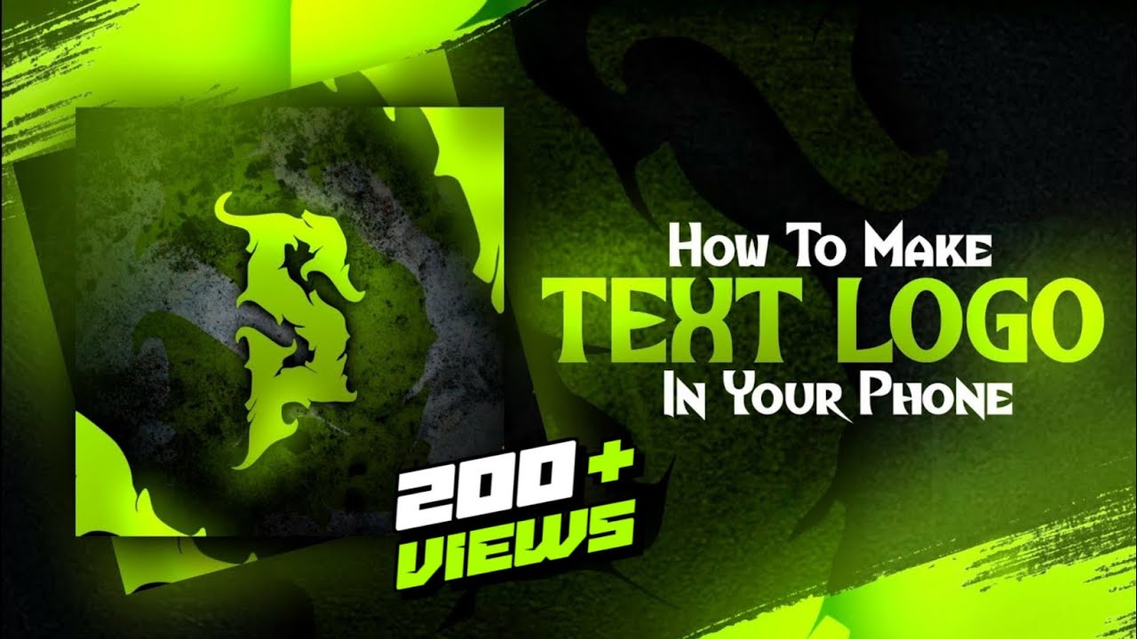 😳 How To Make Text Logo In Your Phone | - YouTube