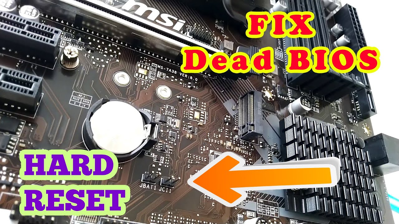 FIX BIOS Black Screen No Display | How To Hard Reset Any Motherboard ...