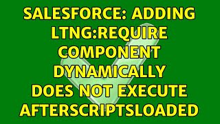 Salesforce: Adding ltng:require component dynamically does not execute afterScriptsLoaded