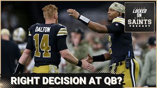 New Orleans Saints again choose Andy Dalton over Jameis Winston despite struggles