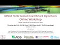 3rd ISSMGE TC222 workshop  - Digital Standards for Geotechnical Data