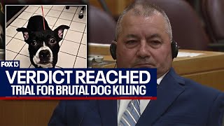 Verdict reached against man accused of decapitating dog