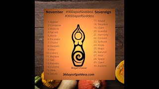 #30DaysofGoddess November Practice Update: Sovereign