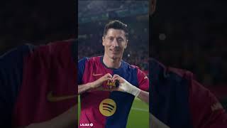 Lewy 🫶  #fcbarcelona #lewandowski #laligahighlights