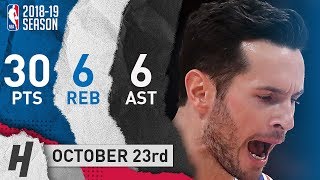 JJ Redick Full Highlights 76ers vs Pistons 2018.10.23 - 30 Pts, 6 Ast, 6 Reb!