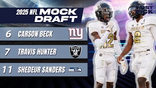EARLY 2025 NFL Mock Draft: Shedeur Sanders NOT selected in Top 10 despite weak QB class