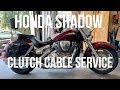 How To Honda Shadow Clutch Cable Repair.