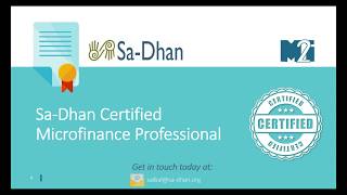 Certification for microfinance professionals