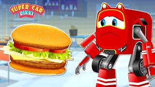Supercar Rikki catches the Bakery Fraud and Says no to the Junk Food and Burger!