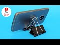 5 Cell Phone Holders with Binder Clips, EASY and Fast - Ideas DIY 📱