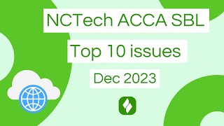 ACCA SBL - NCTech Top Pre-seen Issues December 2023