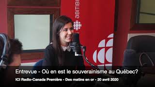 COVID-19 : Catherine Fournier en entrevue sur ICI Première Abitibi-Témiscamingue