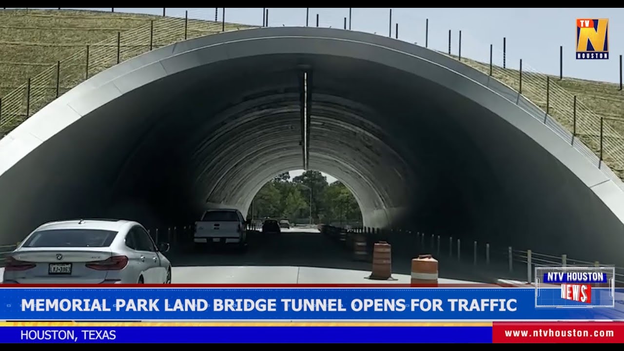 Memorial Park Land Bridge-Tunnel Opens For Traffic In Houston, Texas ...