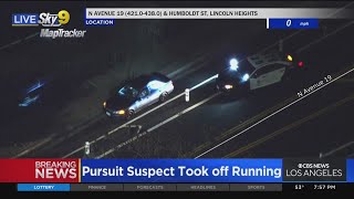 LAPD says they know the pursuit suspect's identity