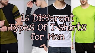 16 Different Types Of T-shirts for Men with name।।TG Chic।।