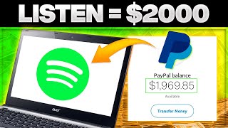 Make $1,969.85 LISTENING TO MUSIC (Make Money Online FOR FREE 2022)