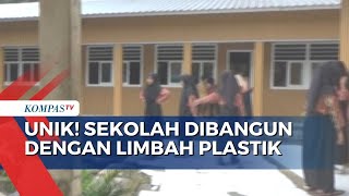 Sekolah Rusak Karena Gempa,  SDN 4 Tamansari Dibangun dengan Bahan Limbah Plastik