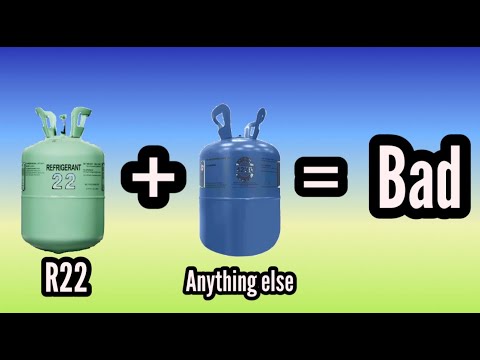 What happens if you mix R134A and R22?