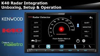 KENWOOD – K40 – IDATALINK Radar Integration Unboxing, How to Setup & Operation – World’s First!