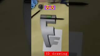 HOW TO DRAW AND COLOR 3D letter  | Easy drawings | beginner guide