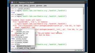 Python [pxssh] 02 Variables
