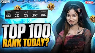 CONQUEROR TOP 100 LIVE😱PLAYING BGMI 3.5 UPDATE😍💥BGMI LIVE |#bgmilive #girlgamer #pubgmobile