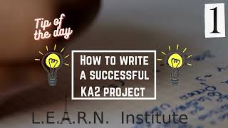 How to write a successful KA2 Erasmus+ project