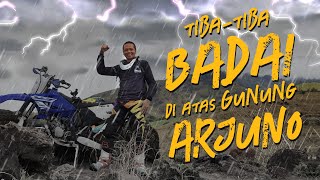 Tiba-tiba badai di lereng Arjuno | trabas trail jalur Lincing