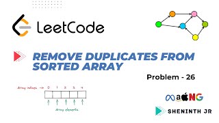 Remove Duplicates from Sorted Array | Leetcode - 26 | Python | Tamil