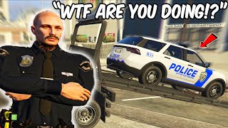 Trolling Cops with a Tow Truck in GTA RP