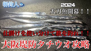 大阪堤防タチウオ攻略　仕掛けを使い分けて数を釣れ！