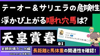 【天皇賞春2024攻略】イメージ先行の危険な人気馬は誰？　勝率全頭診断で各馬の能力・適性・リスクを考える【競馬予想】