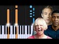 LSD - "Genius" ft. Sia, Diplo, Labrinth Piano Tutorial - Chords - How To Play - Cover