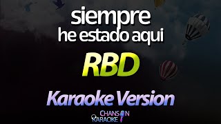 🔥 Siempre He Estado Aquí - RBD (Karaoke Version) (Cover)