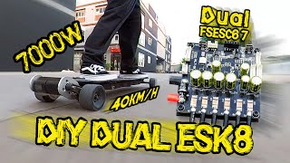 DIY Electric Skateboard Dual Drive Fsesc6.7 Plus Motor 6374 140kv Battle Hardened| Flipsky