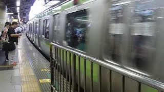 [警笛(空笛)あり]E231系ﾄｳ541編成山手線外回り 新宿駅到着